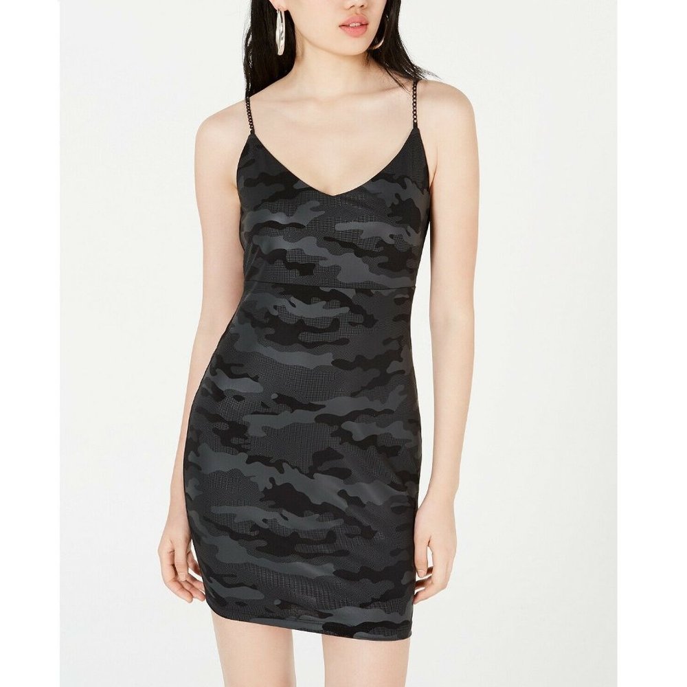 Jump L Black Gray Camo Dress NWT 1D28